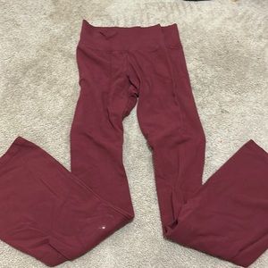 Red Brandy Melville flared pants